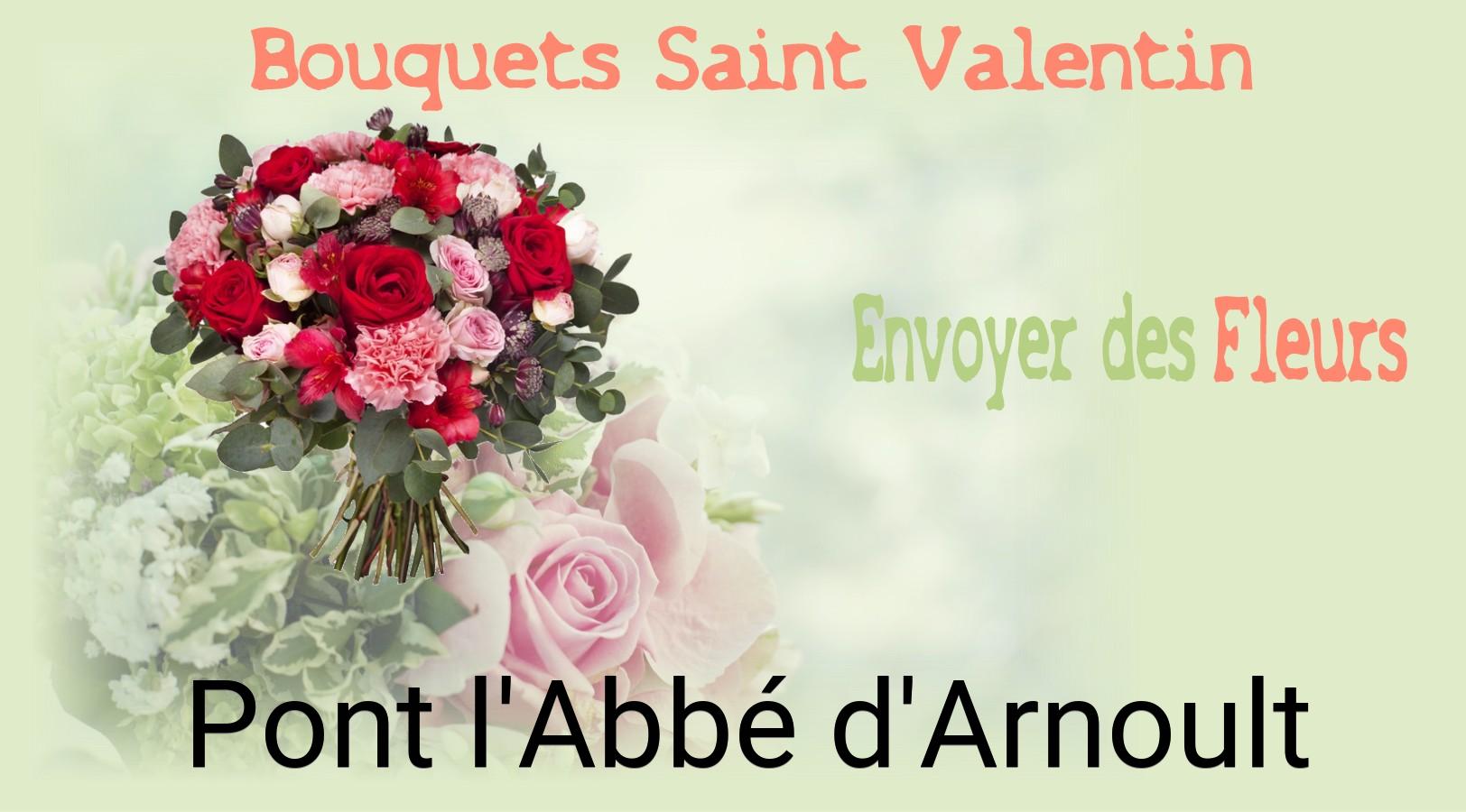 Roses de Saint-Valentin livrées à Pont-l'Abbé-d'Arnoult